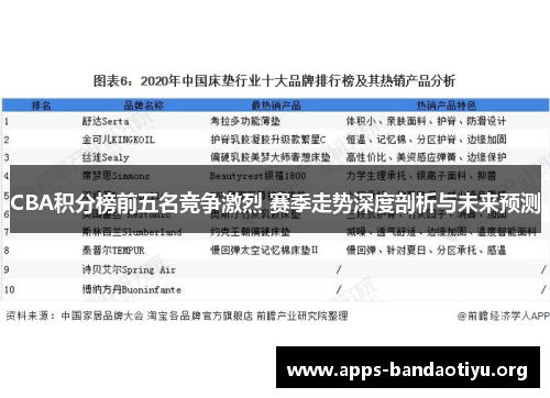 CBA积分榜前五名竞争激烈 赛季走势深度剖析与未来预测